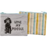 Poodle Zippered Pouch