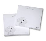 Poodle Post It Sticky Notes Notepad White