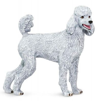 brown poodle figurine