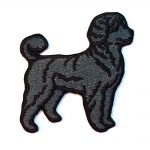 Portuguese Water Dog Iron on Embroidered Patch