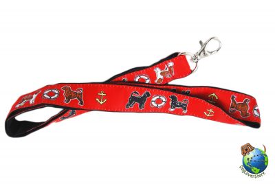 Portuguese Water Dog Lanyard Key Holder Badge Holder