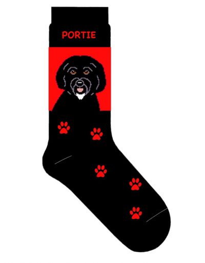 portuguese-water-dog-socks-red