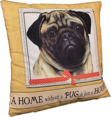 large pug pillow