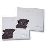 Pug Sticky Notes Notepad Black