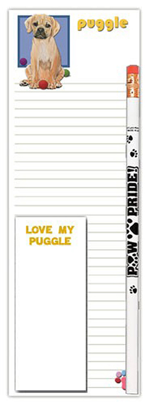 Puggle Dog Notepads To Do List Pad Pencil Gift Set