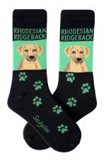 Rhodesian Ridgeback Socks - Green