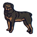 Rottweiler Iron on Embroidered Patch
