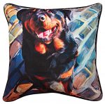 Rottweiler Artistic Throw Pillow 18X18"