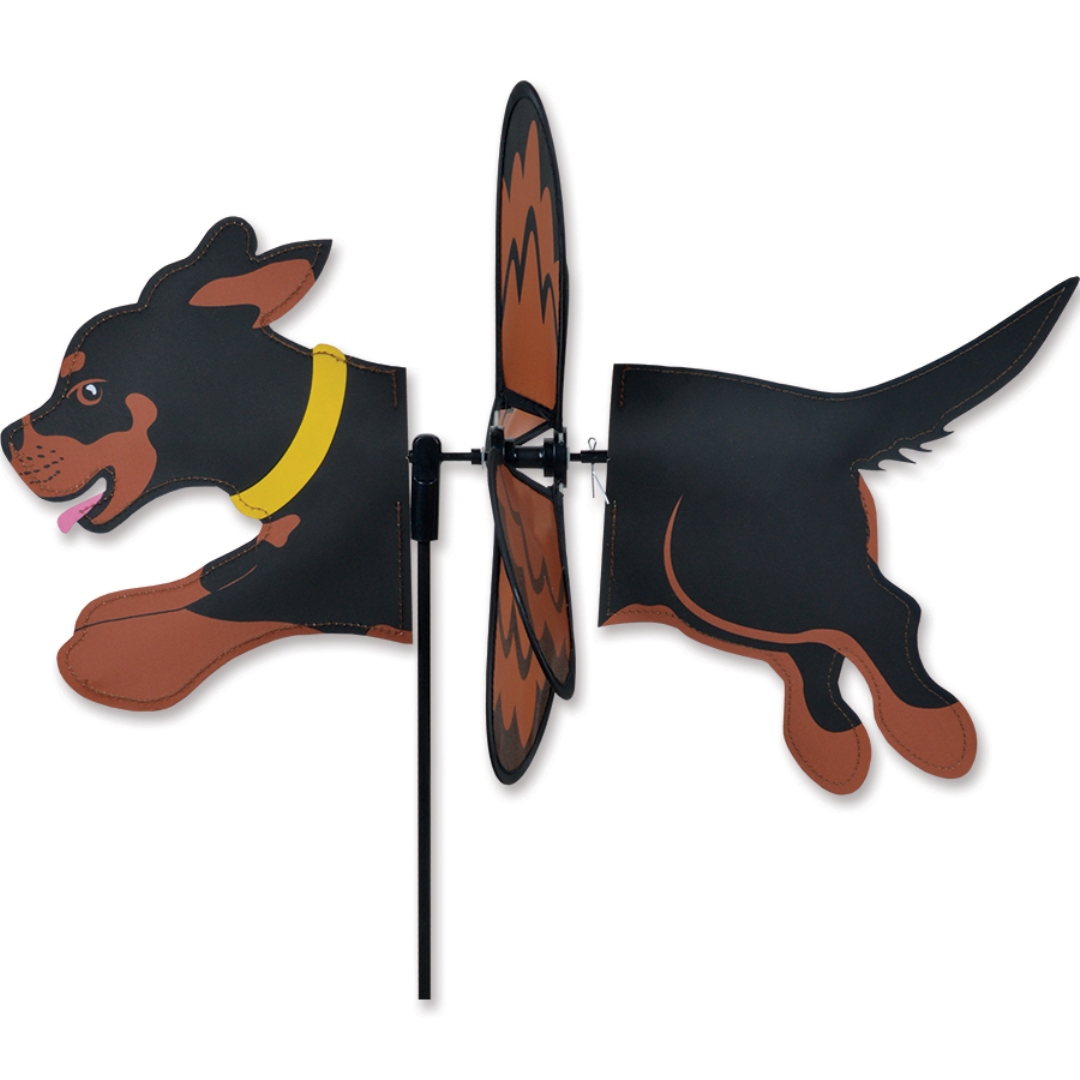 Brown Dachshund Dog Wind Spinner Petite 