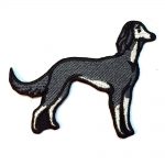 Saluki Iron on Embroidered Patch