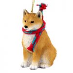 Scarf Dog Christmas Ornaments