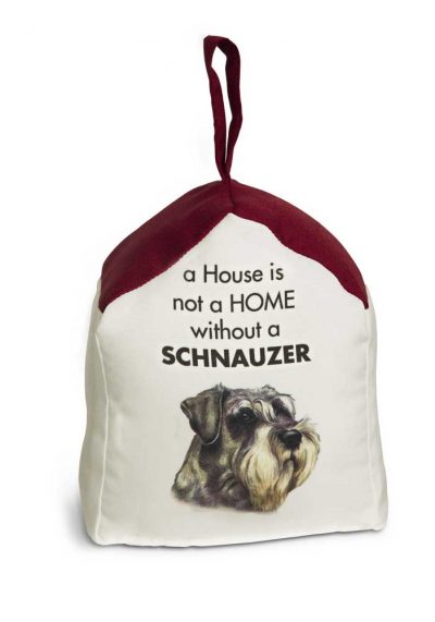 Schnauzer Door Stopper 5 X 6 In. 2 lbs. - A House is Not a Home