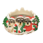 schnauzer uncrop candle topper
