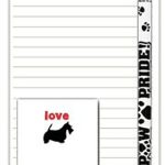 Scottish Terrier Dog Notepads To Do List Pad Pencil Gift Set