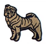 Shar Pei Iron on Embroidered Patch