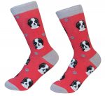 Shih Tzu Face Pattern Socks Black Puppy Cut