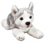 Siberian Husky Bean Bag Stuffed Animal Gray & White