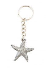 Starfish Keychain Pewter