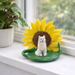 Dog Sunflower Figurines