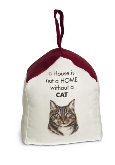 Tabby Cat Door Stopper 5 X 6 In. 2 lbs. - A House is Not a Home