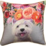 Westie Bloom Pillow