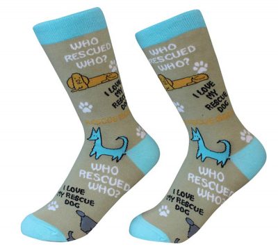 Who Rescued Who Dog Socks