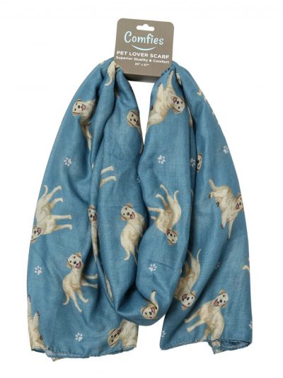Yellow Lab Scarf -Lightweight Cotton Polyester