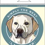 Yellow Labrador Car Magnet 4x4"