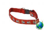 Yorkie Dog Breed Adjustable Nylon Collar Small 7-11" Red