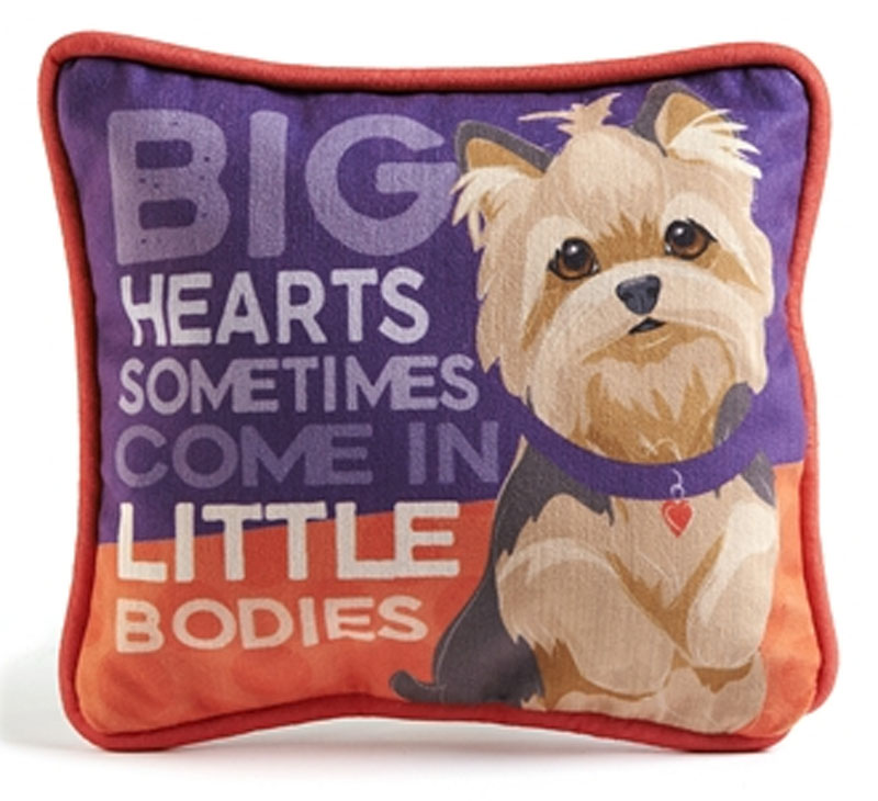 yorkie shaped pillow